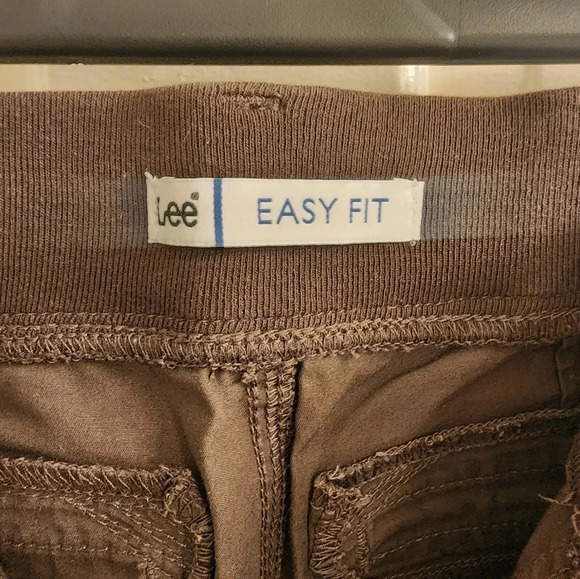 LEE easy fit stretchy capris brown size 10 - Picture 2 of 5